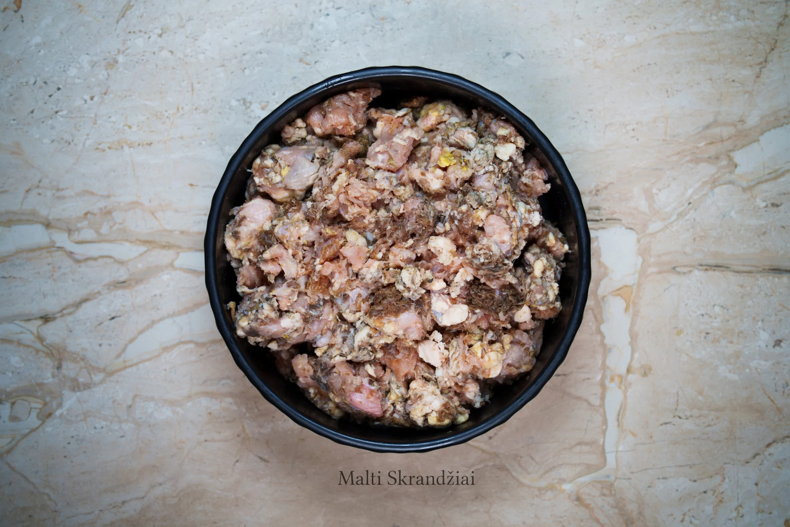 Žali skrandžiai malti