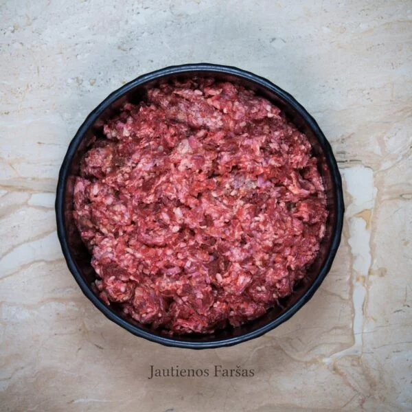 Beef meat and by-products blend LT,minced Ø 5 mm
