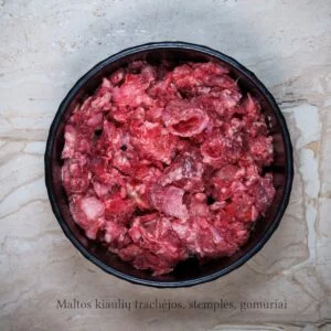 Pork throats ,trachea and gullet,minced Ø 25-30 mm